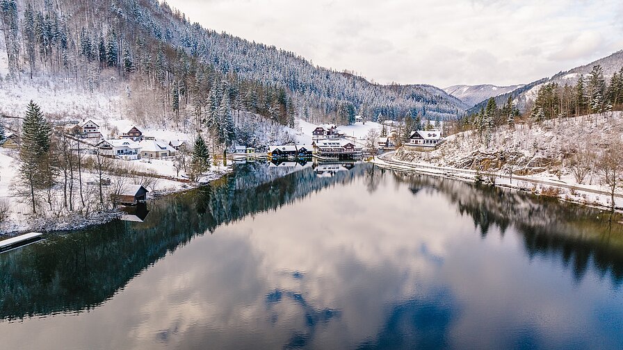 Lunz am See im Winter